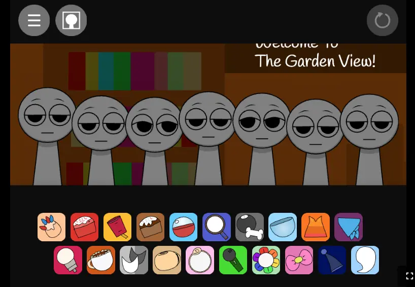 The vibrant cast of characters in Sprunki Dandy's World